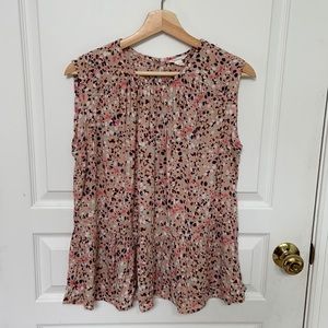 Caslon Flutter Hem Woven Tank